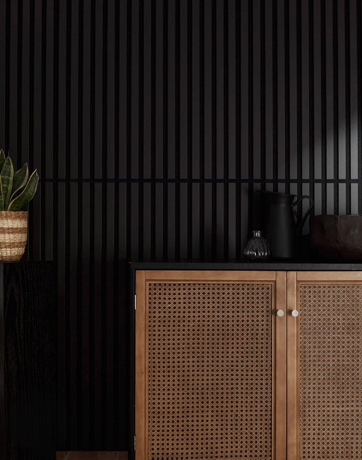 Premium Black Slat Wall Panels