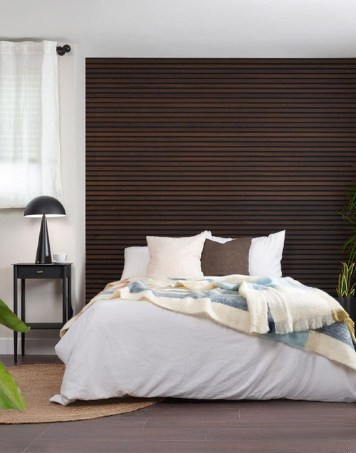 Premium Smoked Oak Slat Wall Panels