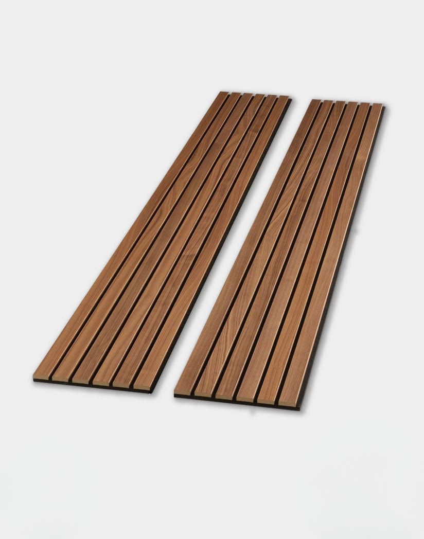 Premium Natural Walnut Slat Wall Panels