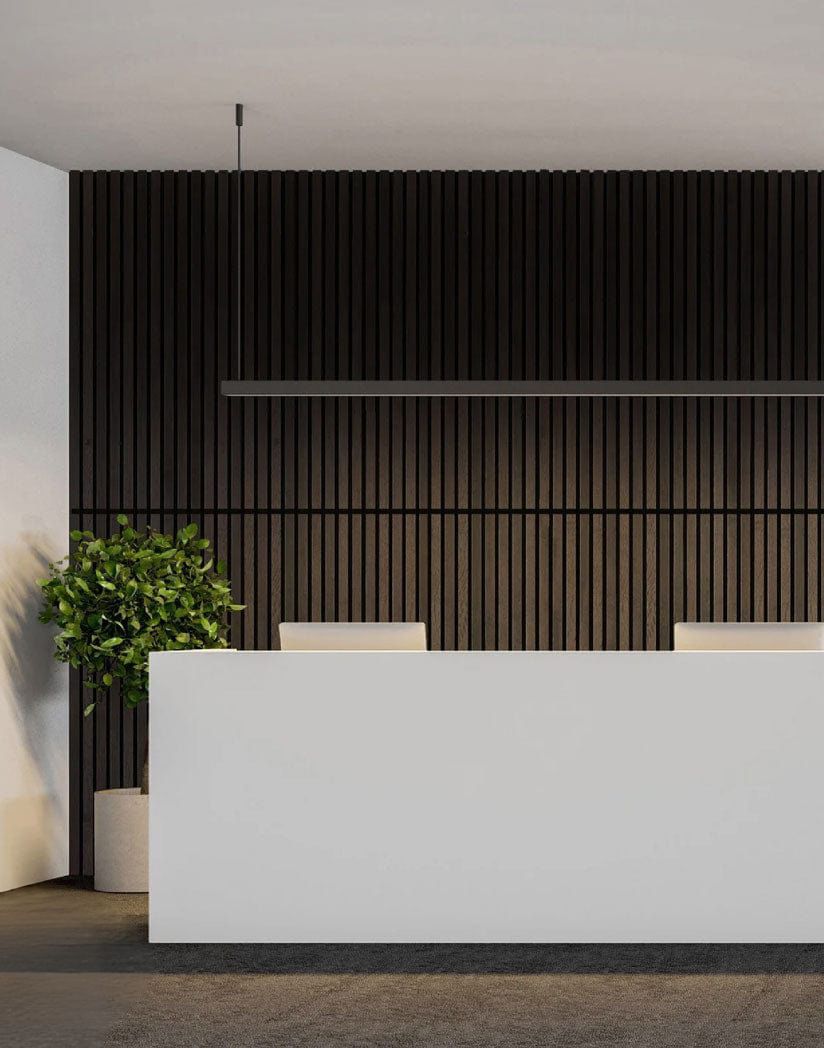 Premium Smoked Oak Slat Wall Panels