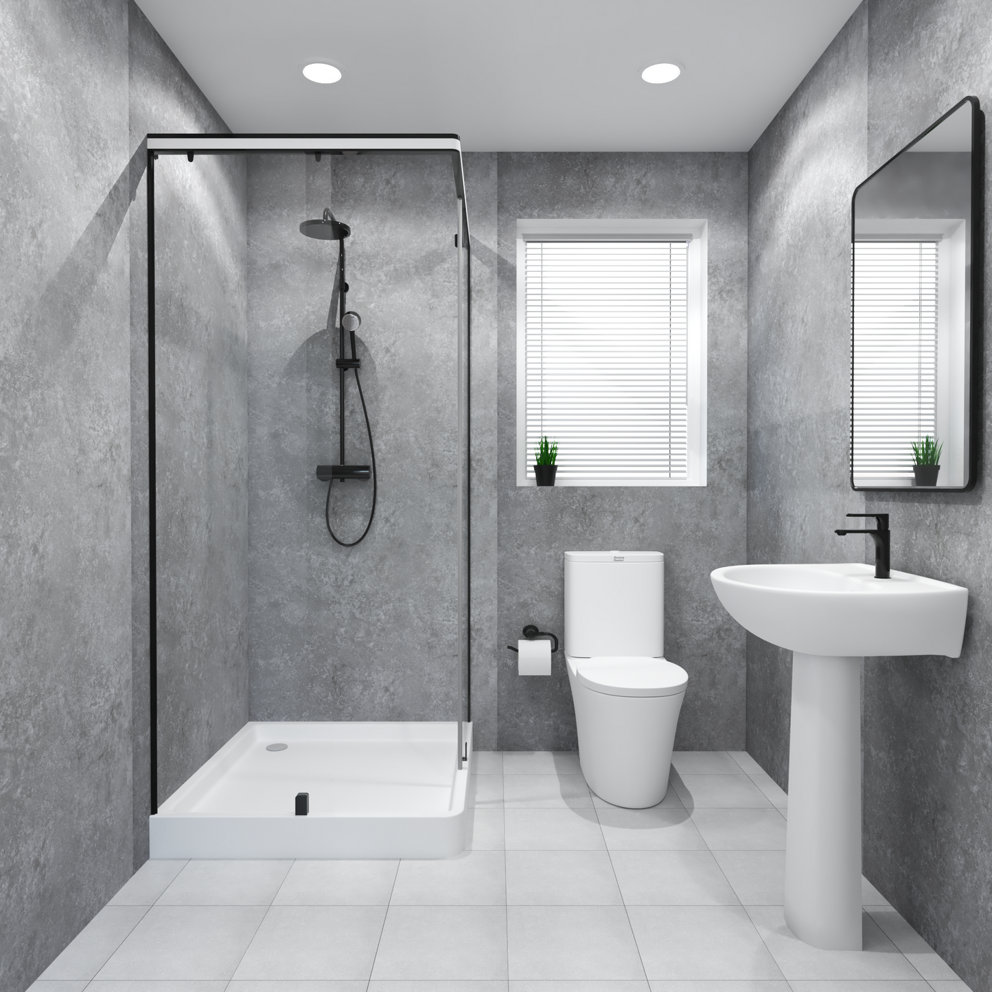 Premium Grey Concrete Wall Panel – 1M x 2.4M