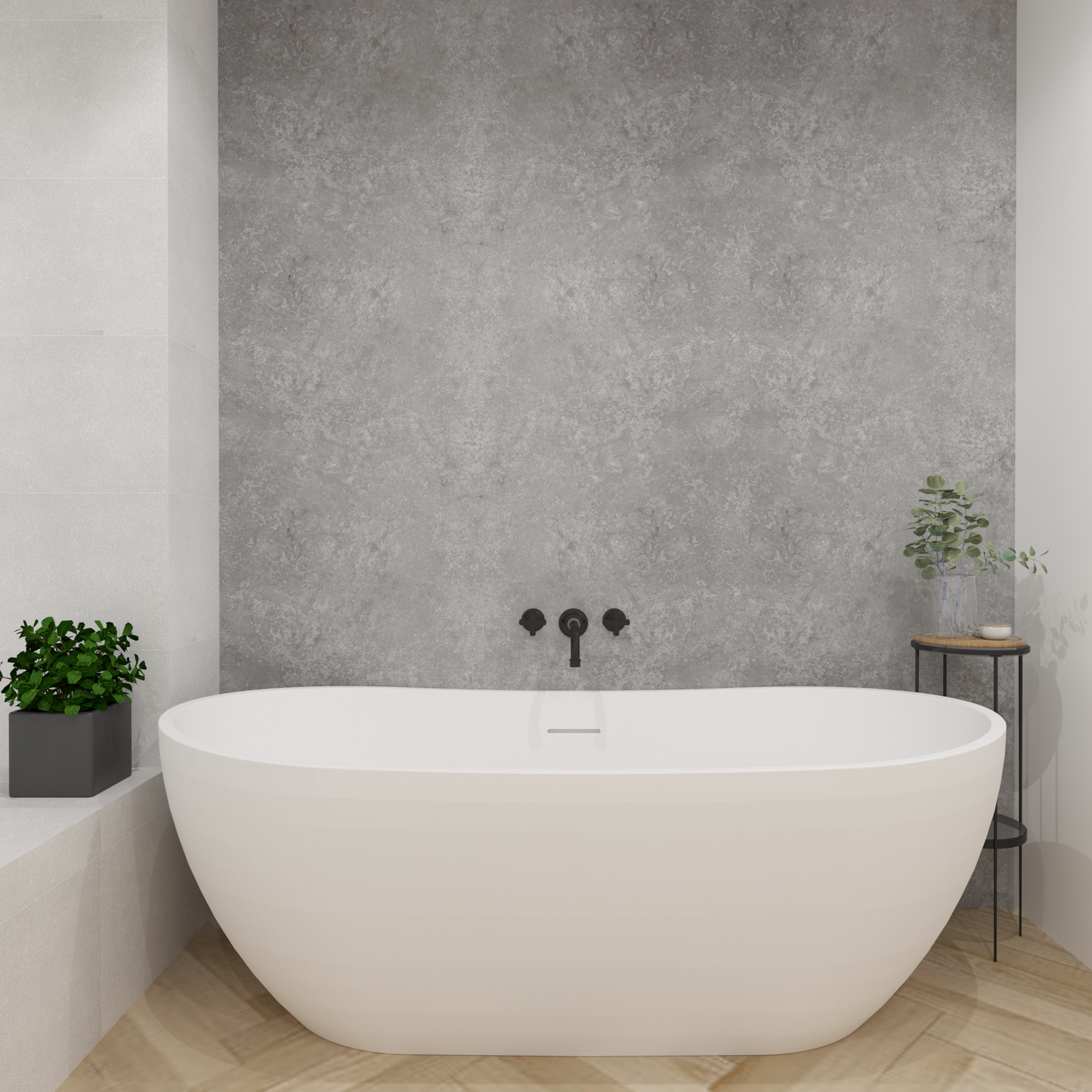 Premium Grey Concrete Wall Panel – 1M x 2.4M