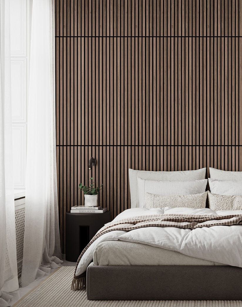Premium Walnut Slat Wall Panels