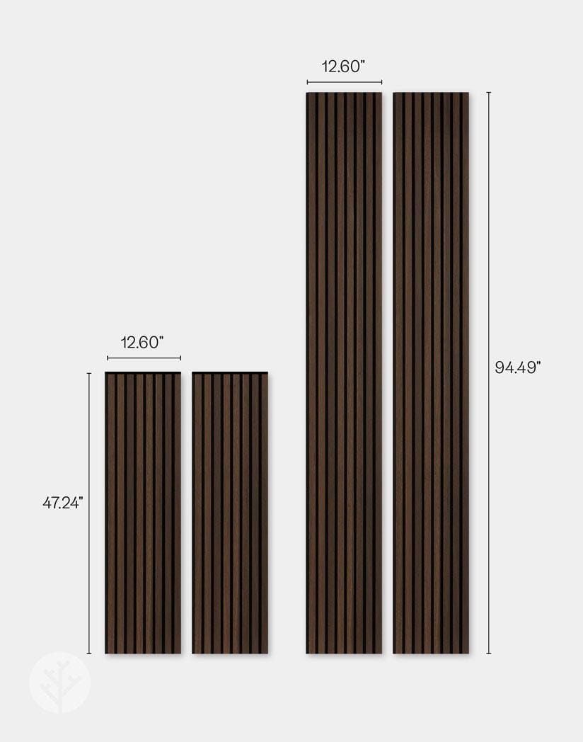 Premium Smoked Oak Slat Wall Panels