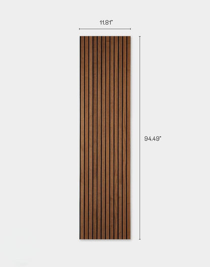 Premium Natural Walnut Slat Wall Panels