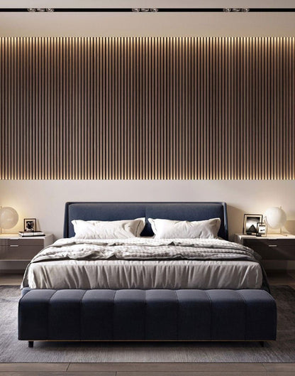 Premium Walnut Slat Wall Panels