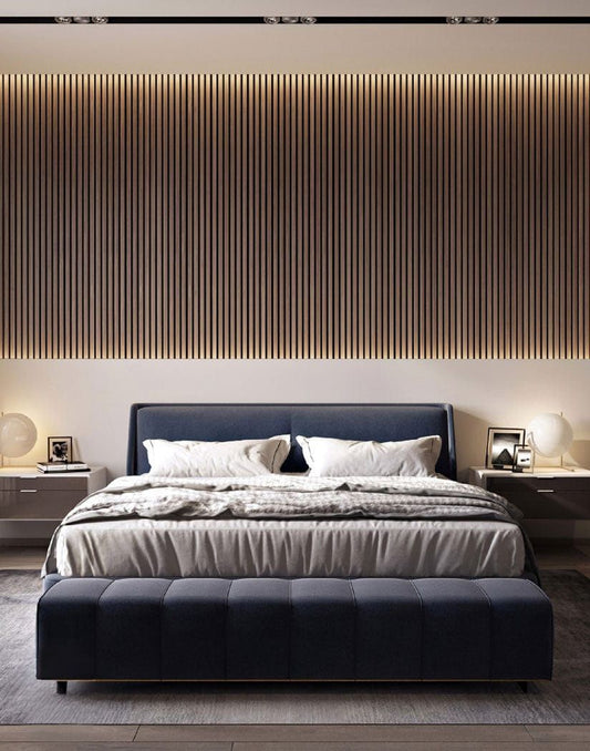 Premium Walnut Slat Wall Panels