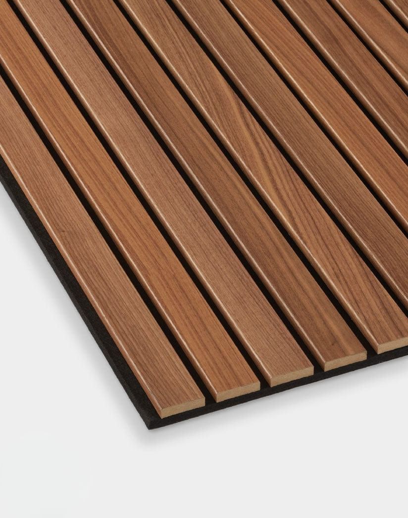 Premium Natural Walnut Slat Wall Panels