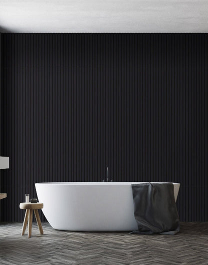 Premium Black Slat Wall Panels