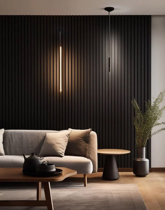 Premium Black Slat Wall Panels
